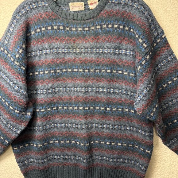 Kaenbury Other - Kaenbury Shetland Wool Striped Sweater Crewneck Vintage Size Small
